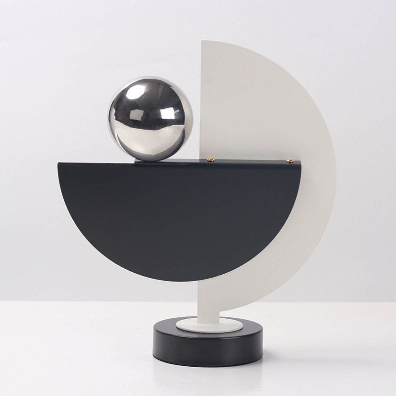 轻奢风高档几何摆件家居抽象装饰品现代风格客厅玄关桌面软装饰品