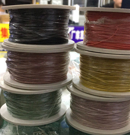 AFR250细软四氟薄膜绕包镀银高温线0.05平方 14/0.08航空导线