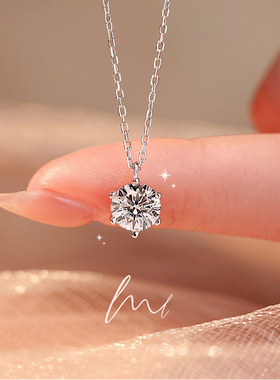 钻石项链女轻奢情人节送女友