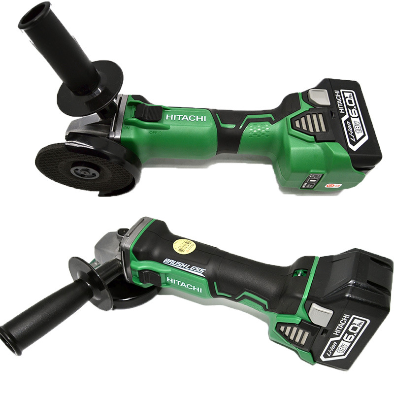 日立高壹G18DBL锂电充电角磨机无刷磨光机手磨机打磨切手砂轮工具