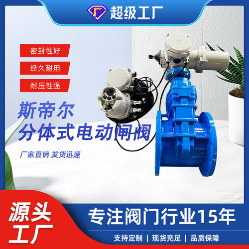 智能分体电动闸阀 球墨铸铁软密封走水泄水闸阀厂家天津Z945X-16Q