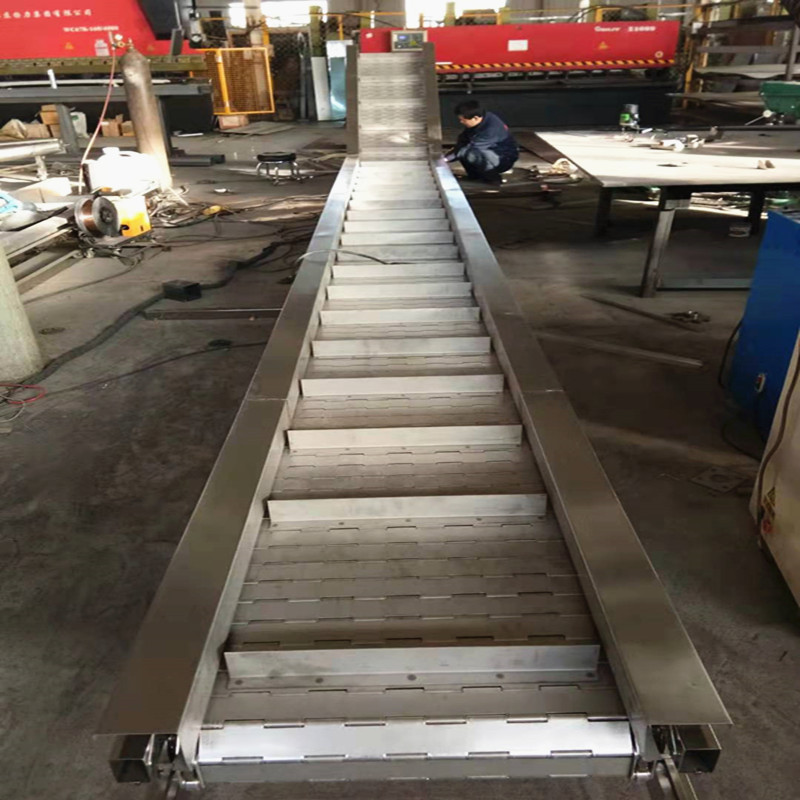 304不锈钢链板提升机输送机 热缩机链板冷却线 输送线