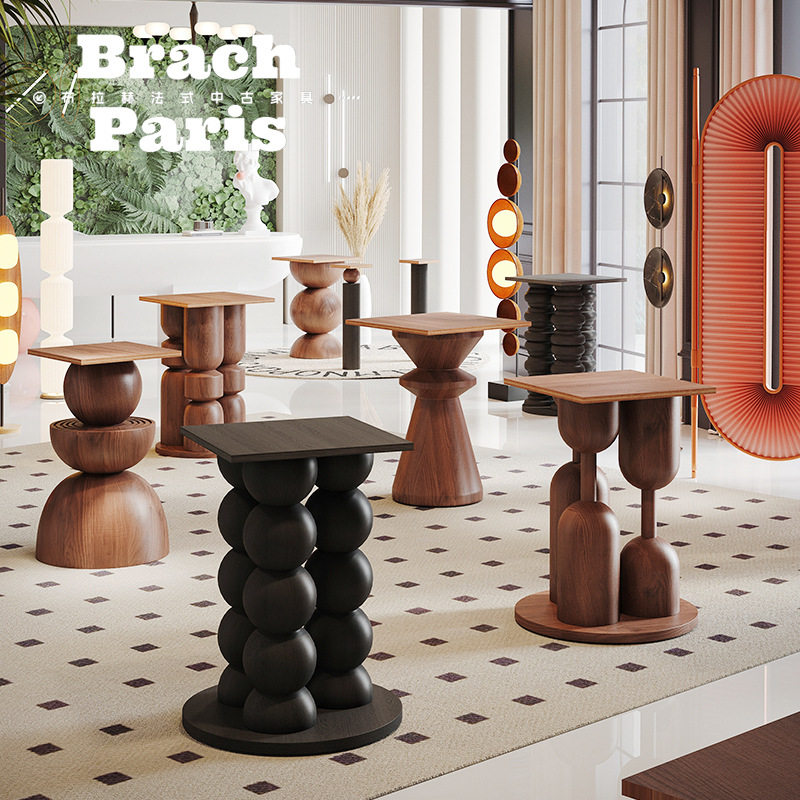 BR 中古风圆餐桌腿支架侘寂实木大板书桌大理石岛台茶几异形桌腿,住宅家具,床尾凳/长凳,淘宝优惠券,粉丝福利购,淘宝优惠卷