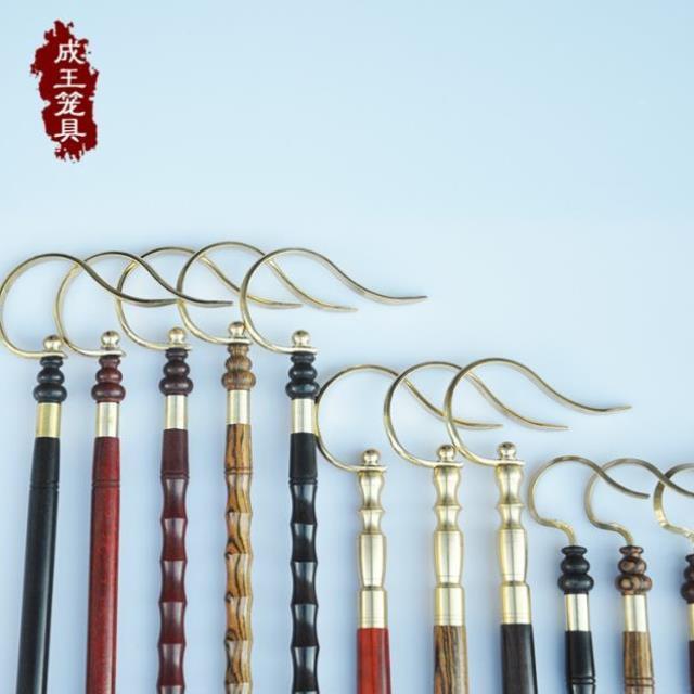 包邮红木乌木紫光檀黄檀鸟笼挂杆不锈钢伸缩加长挂钩遛鸟扁担配件
