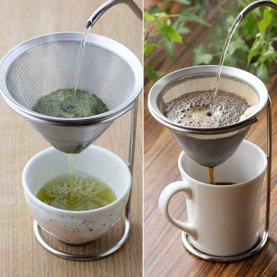 日本制造下村KOGU茶滤茶漏304不锈钢滤茶器金属茶叶过滤网茶具