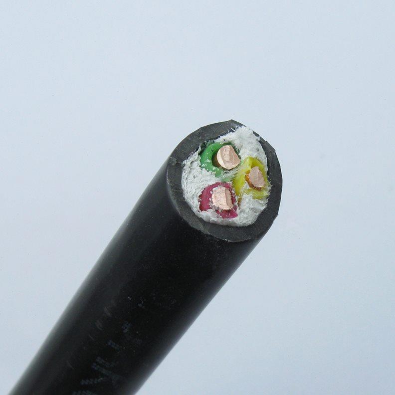 正泰ZC-YJV3x6平方ZR阻燃铜芯电缆充电桩电线中央空调三芯电源线