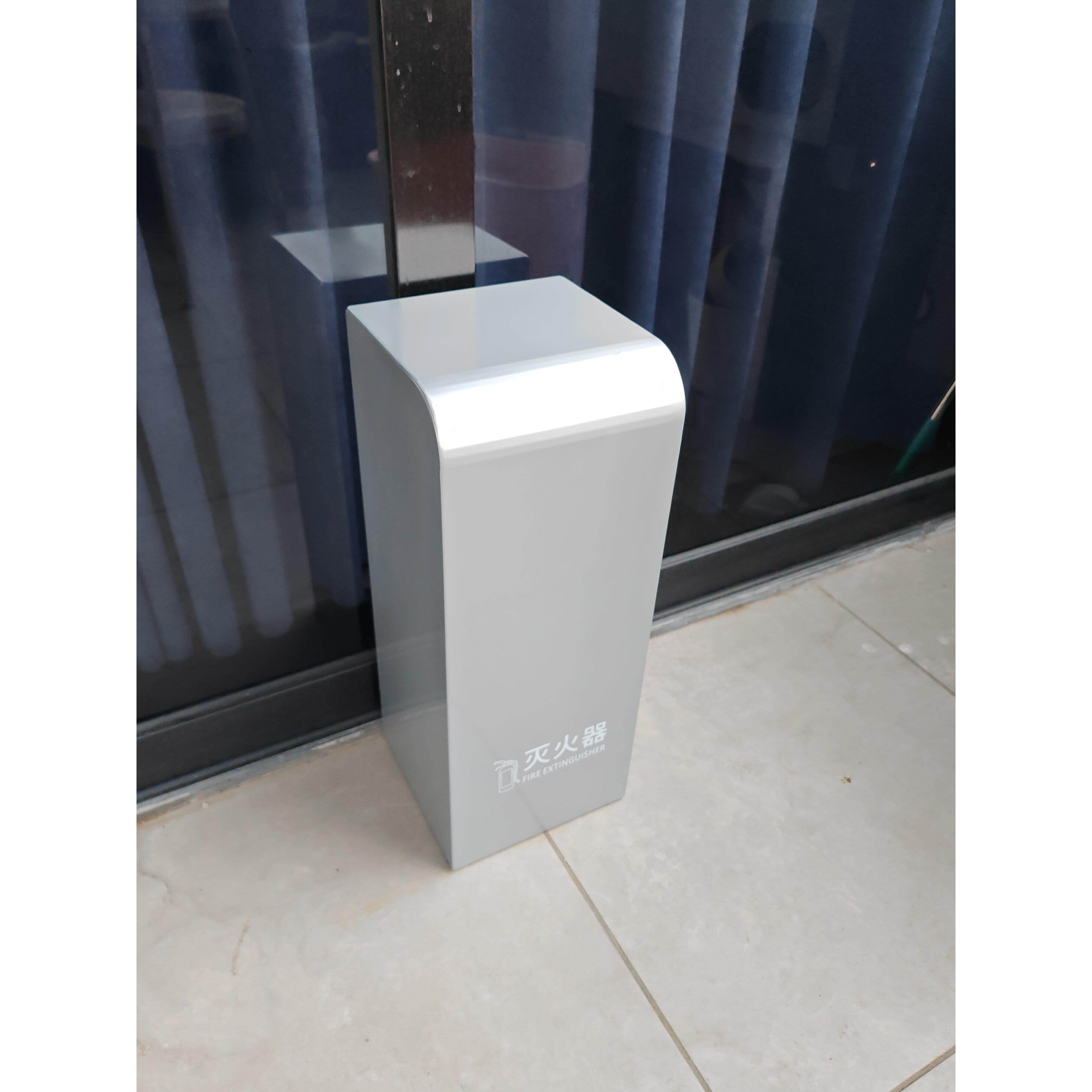 灭火器专用箱不锈钢圆弧灭火器箱5公斤高端商场展会收纳