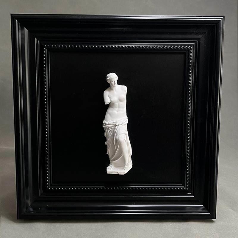 现代简约石膏浮雕画挂墙装饰画商业客厅饭厅卧室床头壁画家居软装
