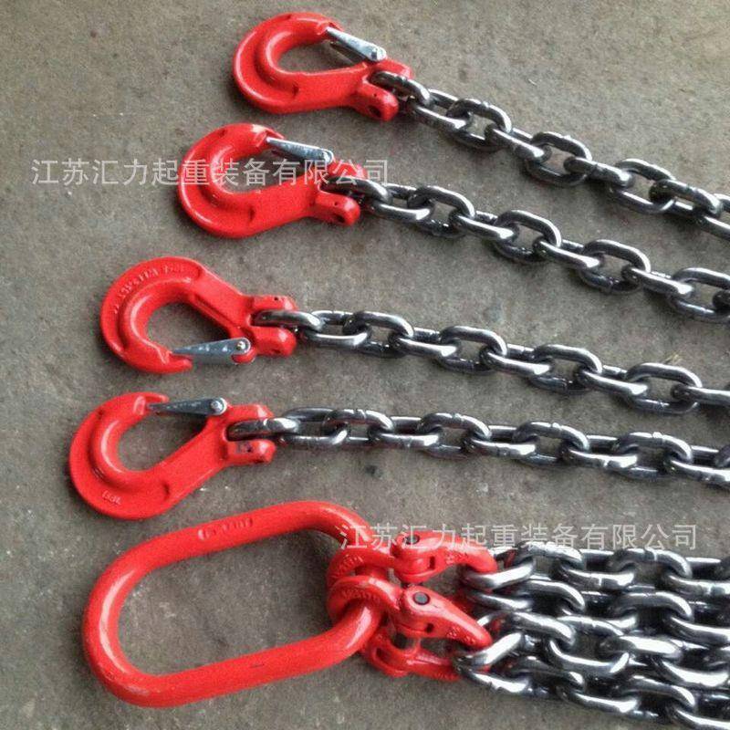 起重链条15t2m链条索具 4腿链条索具15tm 组合链条索具