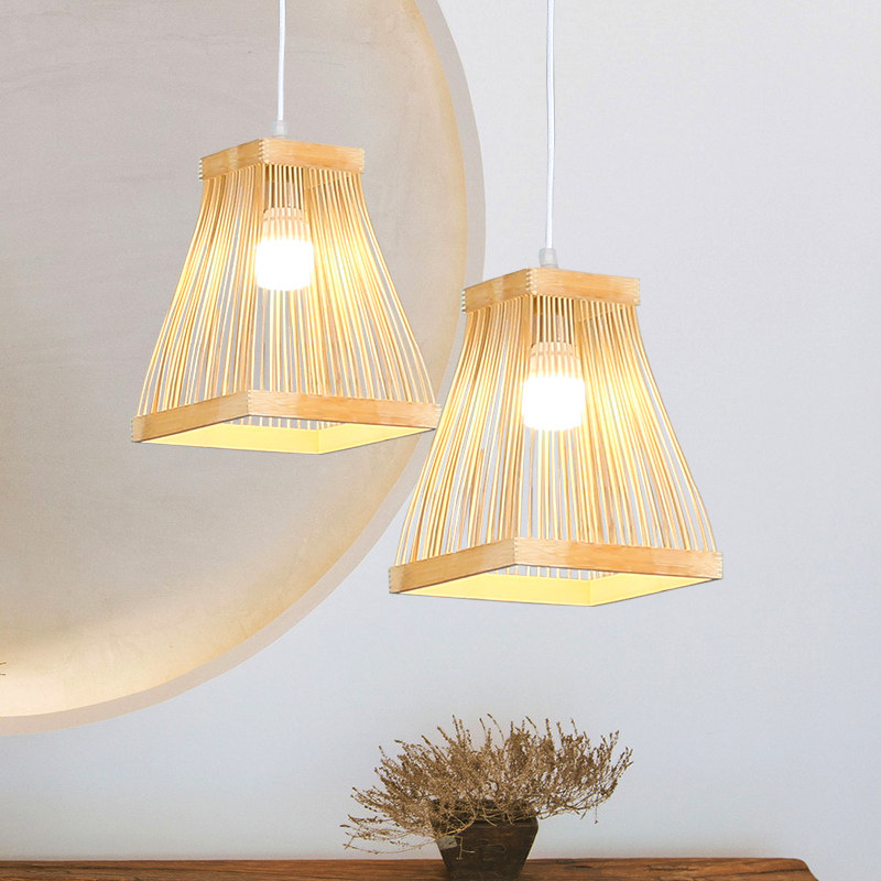 床头灯卧室民宿客栈竹编小吊灯创意个性简约三头餐厅过道玄关灯具,家装灯饰光源,床头/玄关/吧台/过道吊灯,淘宝优惠券,粉丝福利购,淘宝优惠卷