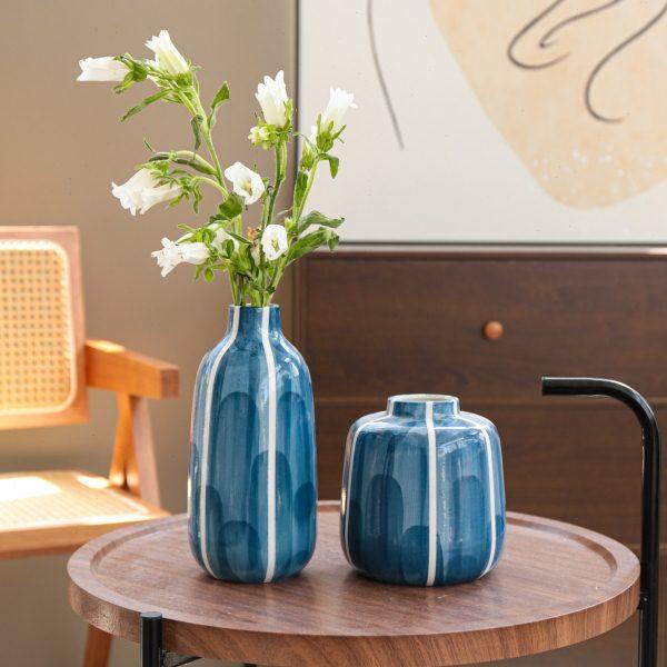 新中式餐桌复古陶瓷花瓶摆件客厅插干花酒店民宿电视柜水养鲜花器,家居饰品,花瓶,淘宝优惠券,粉丝福利购,淘宝优惠卷