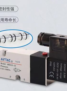 亚德客原装4M31010B面板安装式电磁阀4M32010B 4M31008A 4M32008B