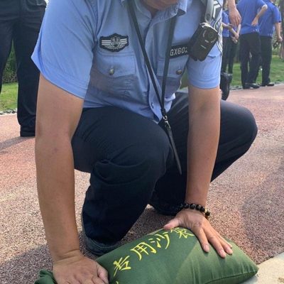 防汛沙袋防洪专用沙袋沙包带抽绳款绿色挡洪水麻袋吸水膨胀袋空袋