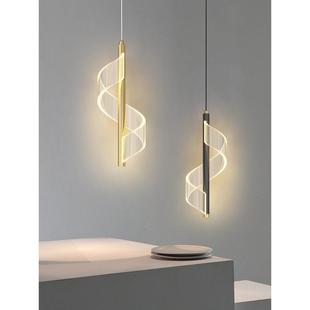 卧室床头吊灯单头无障碍豪华风格 纳维亚现代简单创意走廊过 斯堪