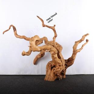 鱼缸美化下沉木杜鹃根水族装饰用品美化木草池大型多枝树形桩树根
