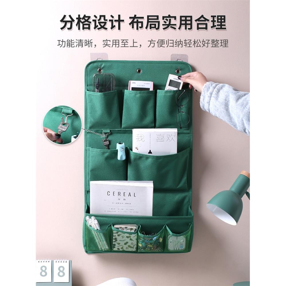 日本进口慕洁大号加厚牛津布壁挂式收纳袋门壁挂式学生宿舍