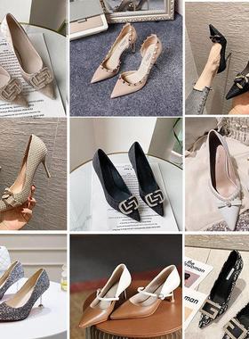 样板间摆件高跟鞋女鞋设计师创意陈列鞋柜衣柜摆放衣帽间软装饰品