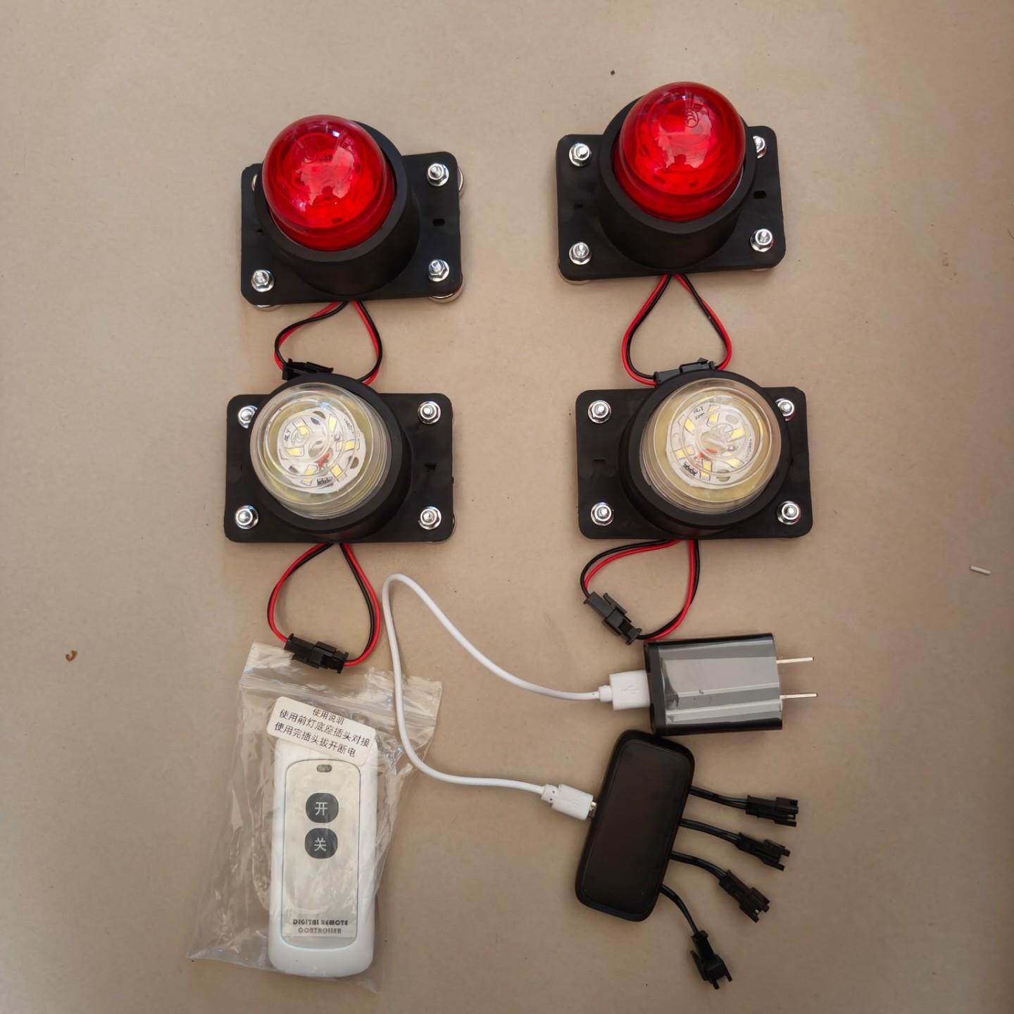 强磁款车厢角灯遥控控制充电循环使用LED示宽灯四角灯货车示走道