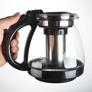 玻璃花水果茶壶套装 泡茶器客厅大号 冷 凉沏茶柠檬水壶家用耐高温