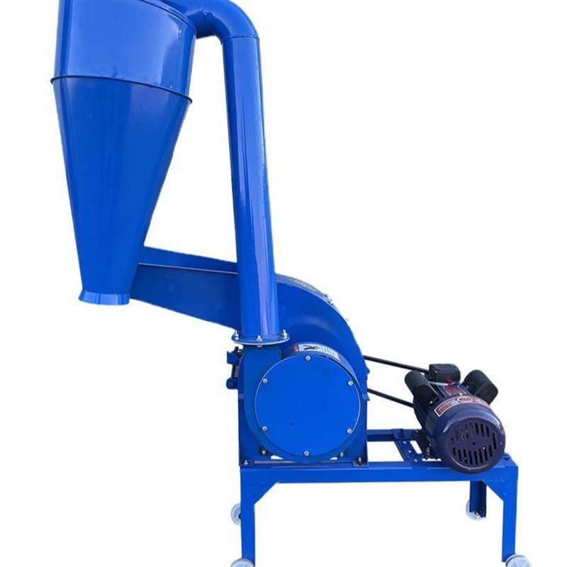 饲料粉碎机家用小型玉米芯秸秆两相玉米棒养殖多功能锤片式打料机