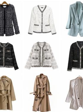 鑫园阁软装【女士外套】样板间衣帽间衣服摆件售楼展厅陈列道具