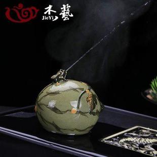 创意茶宠摆件精品可养茶宠物西瓜喷水青蛙手工迷你小茶玩 紫砂个性