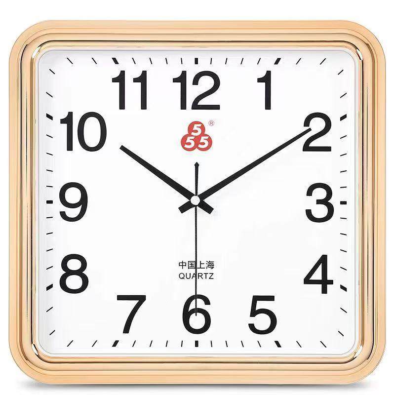 上海三五家居静音钟表家用挂钟客厅石英钟现代简约卧室时钟墙挂表