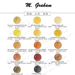 自选色单块分装 土色系列敏小姐美术馆 mg艺术家水彩颜料1ml 2ml