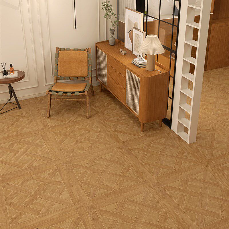 拼花木纹瓷砖800x800柔w光客厅卧室木纹砖地砖复古服装店仿古砖