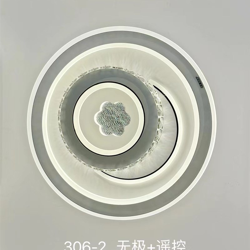 新款上架常州灯具直销LqED轻奢水晶吸顶灯大气卧室房间儿童房灯具