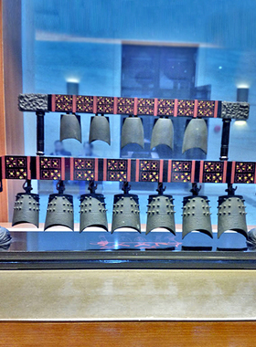 青铜风铃曾侯乙可演奏乐器采耳编钟道具武汉纪念品礼物家饰节摆件