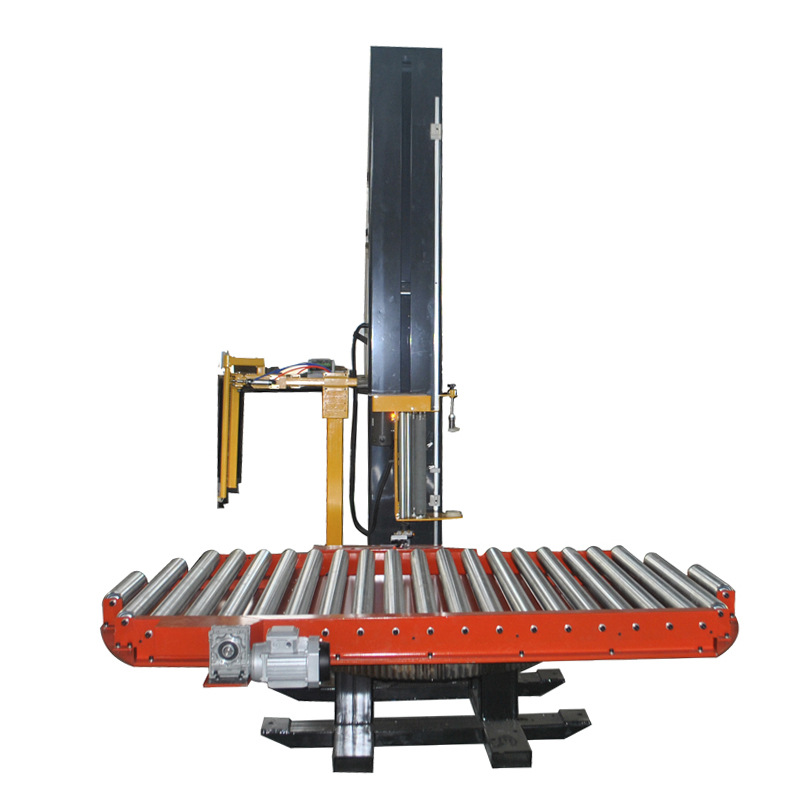 大宏 回转支撑在线缠绕机 纸卷缠绕打包机 厂家定制输送包装线