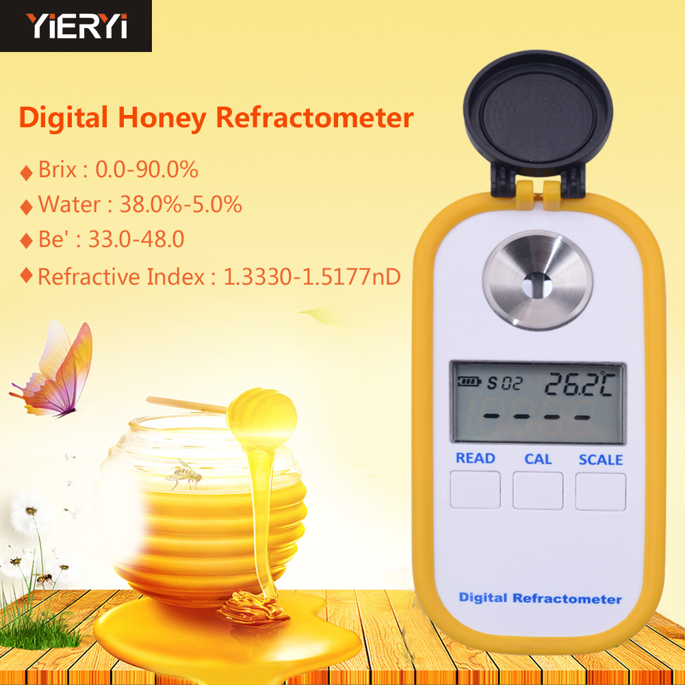 DR301 BRIX0-90波美度水分数显折射仪数字蜂蜜糖度测量仪糖度计