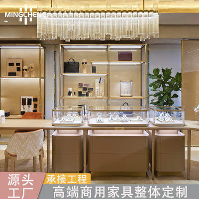 商场珠宝展示柜超白玻璃饰品收藏柜厂家直销金属腕表珠宝中岛展柜