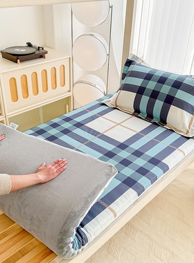 纯棉床笠全棉学生宿舍专用单人床褥子套全包床套床垫保护罩Y90x19