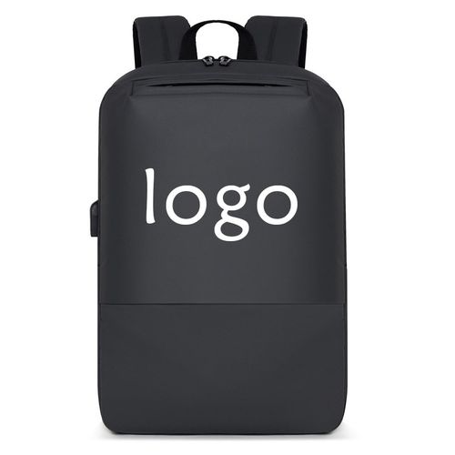 简约休闲双肩包定制LOGO防泼水大容量商务背包男女笔记本电脑包潮