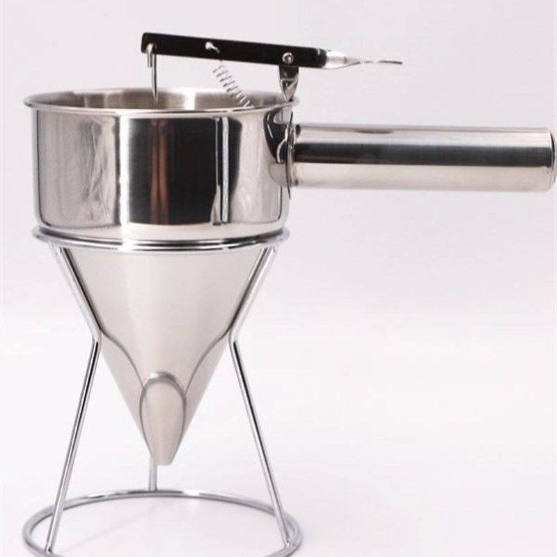 锥形米浆可控不锈钢漏斗注鱼丸酸奶酱料分液装出汤浇汁大口分配器,餐饮具,漏斗,淘宝优惠券,粉丝福利购,淘宝优惠卷