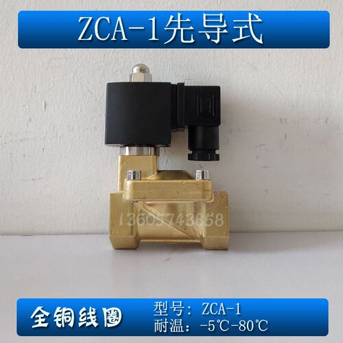 ZCA-1 DN15 DN20 DN25w DN32 DN40 DN50先导式电磁阀常闭全铜
