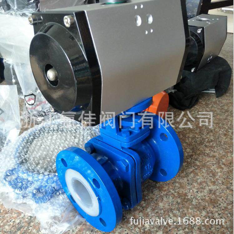 气动衬氟球阀Q61F46-16C厂家直销
