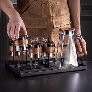 高颜值喝水泡茶杯子耐高温客厅待客水壶水具 创意玻璃水杯家用套装
