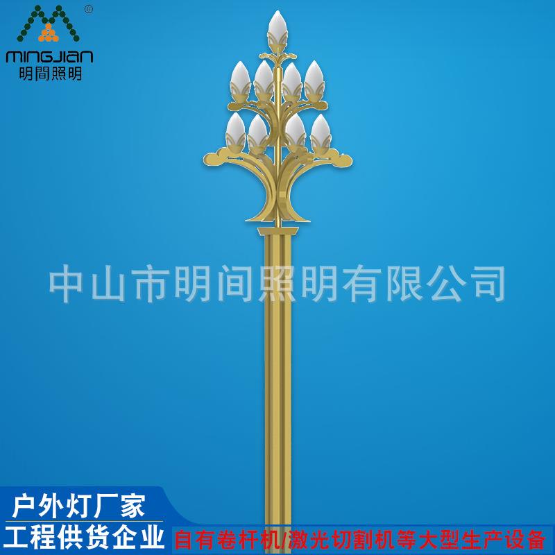 厂家直销LED景观市政道路玉兰灯8米10米户外照明中华玉兰灯