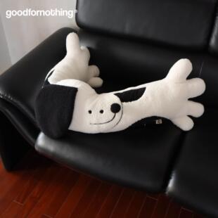 goodfornothing一无是处小狗长条抱枕可爱靠垫午睡枕靠枕腰枕礼物