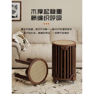 凳子家用六合一叠叠乐客厅小圆凳板凳多功能省空间实木凳子可叠放