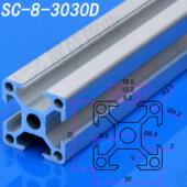 欧标工业铝合金型材3030重型工作台围栏机械设备框架防护罩30方管