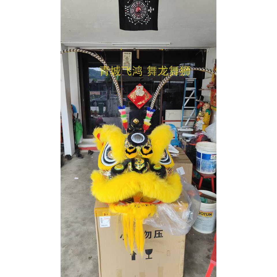 大圣醒狮头饰羽毛装饰 广东特色手工艺品 美猴王头饰紫金冠 适合