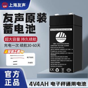 上海友声电子秤电池CB-4-4(4v4ah/20hr)免维护铅酸蓄电池通用电池