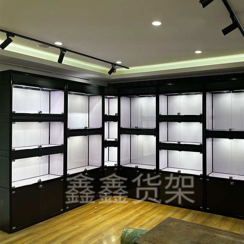 博物馆展示柜古董瓷器玉器玻璃展柜珠宝古玩文物展示柜台可定制