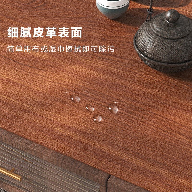 皮革仿木纹隔热防水实木红木客厅茶几垫桌垫布防烫可擦洗桌布定制