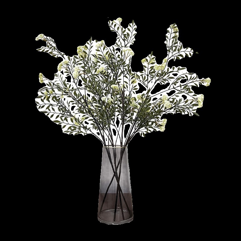 简约高级仿真雪柳花仿真绿植假花客厅家居玄关餐厅装饰花仿真花摆