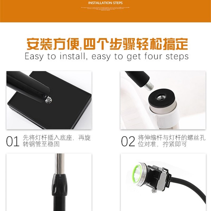 采耳灯掏耳灯美容院专业采耳工具LED充电聚光强光野外超亮落地灯